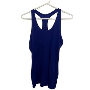 Nike Blue Fitted Sleeveless Tank Top